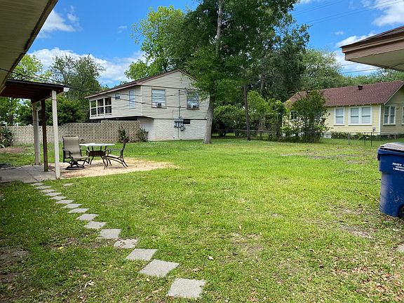 Large back yard.