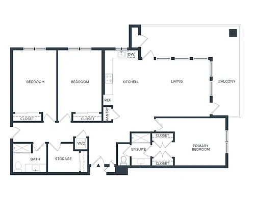 Floor plan C1- Furnished