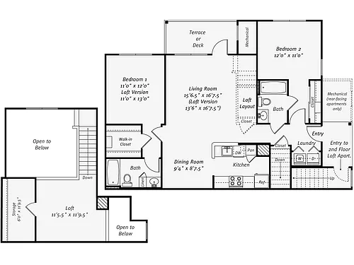 Floor plan BD2L