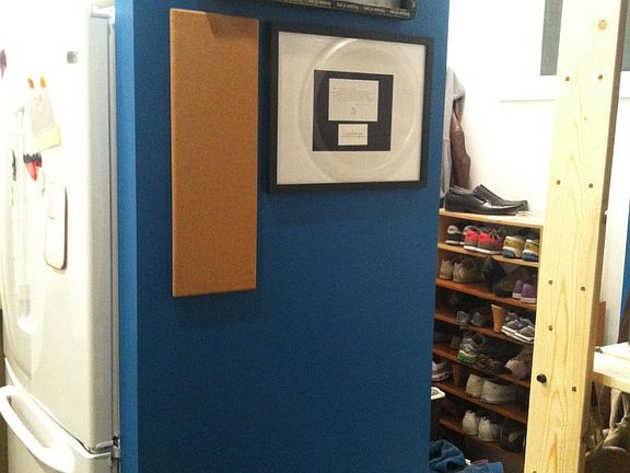 Laundry and back door are just behind the kitchen