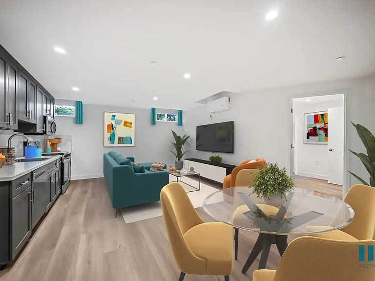 Open-Concept Kitchen, Dining, and Living Room