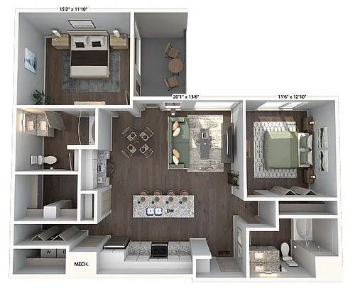 Floor plan B3-Unit-2-2006