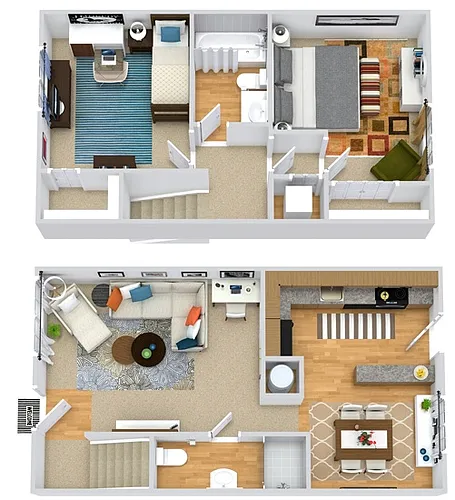 Floor plan Bartlett Townhouse