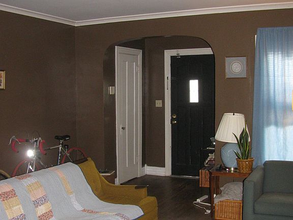Entry with coat closet.