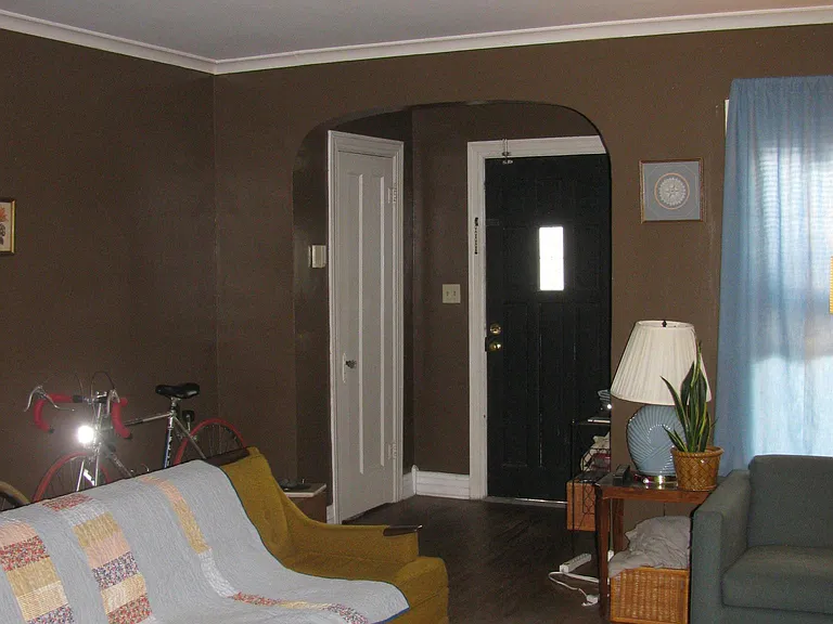 Entry with coat closet.
