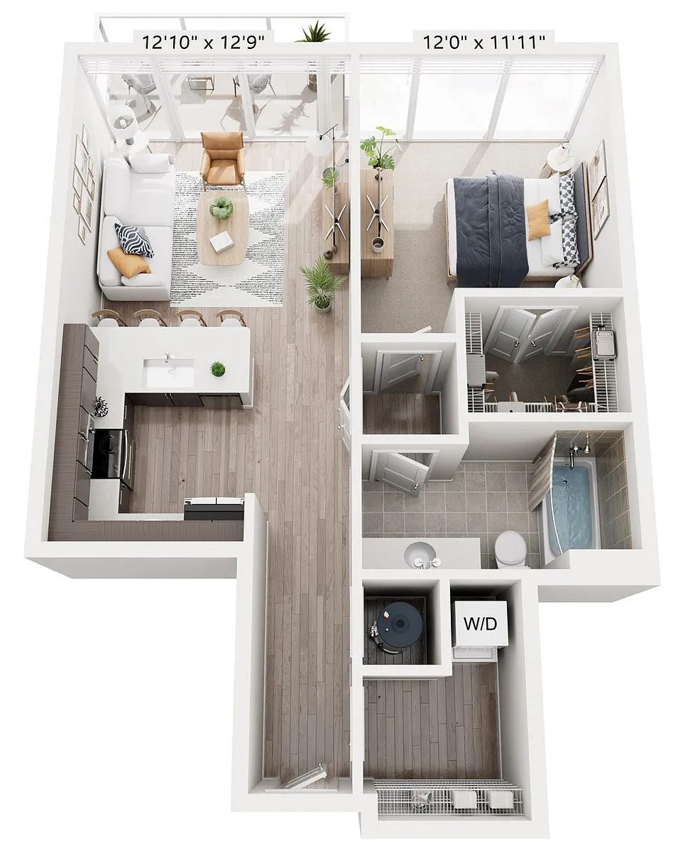 Floor plan 1E