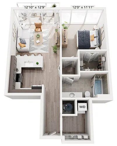Floor plan 1E
