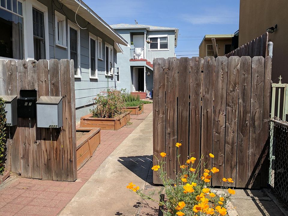 Gated entrance to shared yard