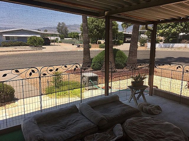 Enclosed front patio 