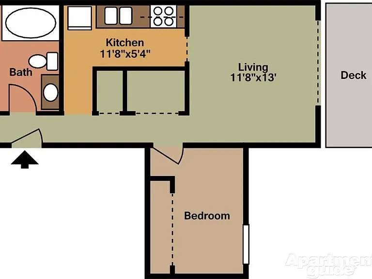 Two bedroom, 1 bathroom, patio — Photo 39