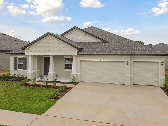 Joyce new construction quick move-in home 879 Tierra Dr. front centered view at Whiting Estates Spri