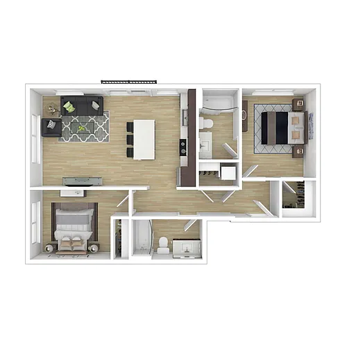 Floor plan 2B-A