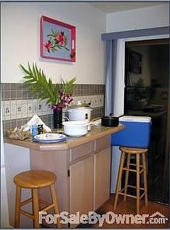 tiled bar in kitchen is an upgrade
