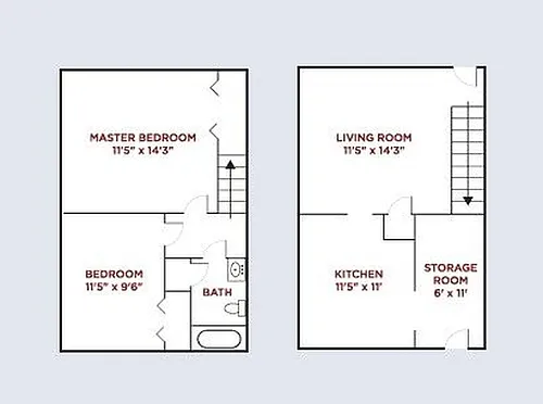 Floor plan 2 Bedroom