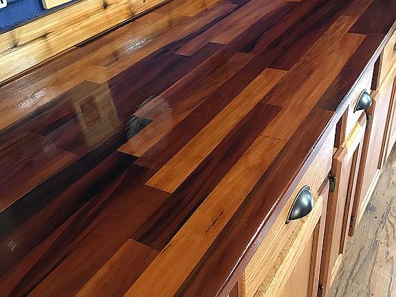 New butcher block countertop