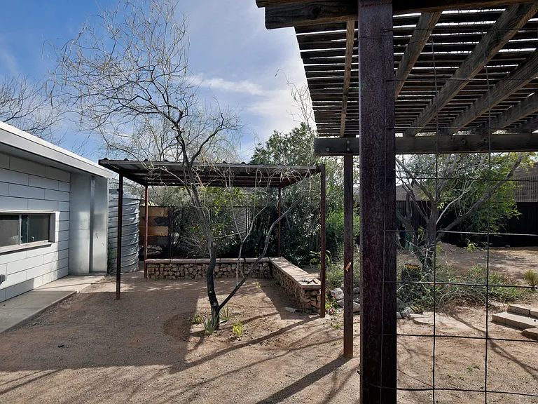 Back patio and ramadas