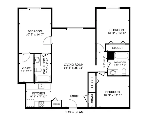 Floor plan The Calais