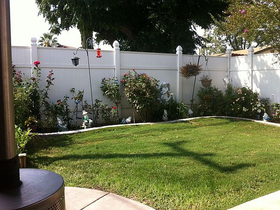 From back covered patio