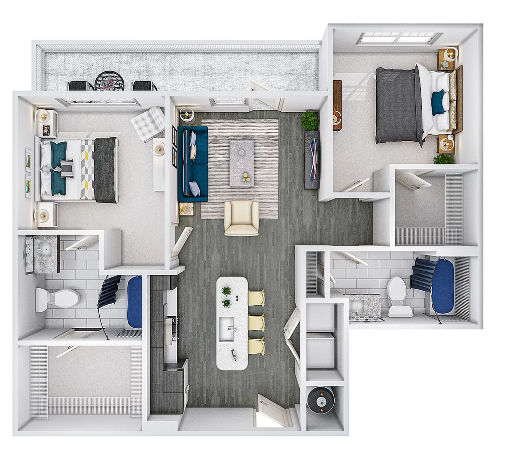 Floor plan SANTANA - (Downtown location)