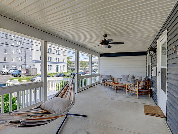 Huge private front patio steps from the beach