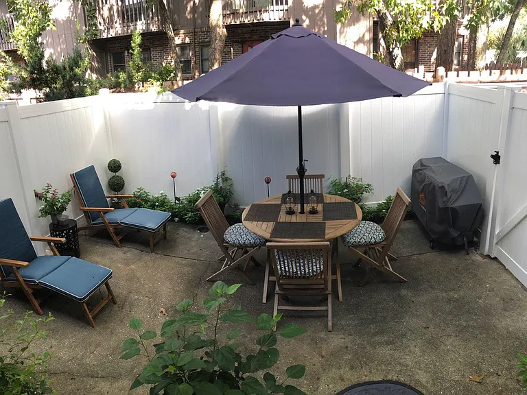 Private fenced Patio