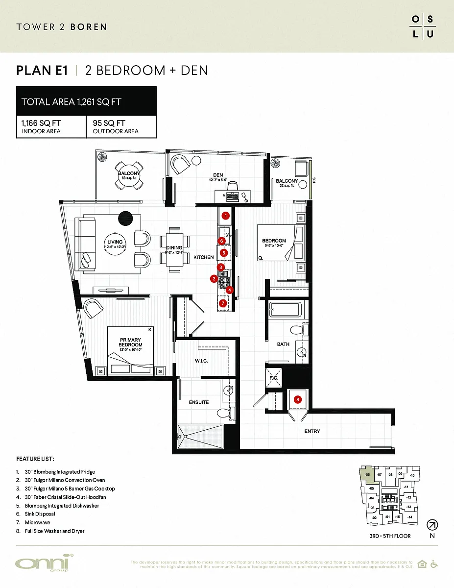 Floor plan Boren E1