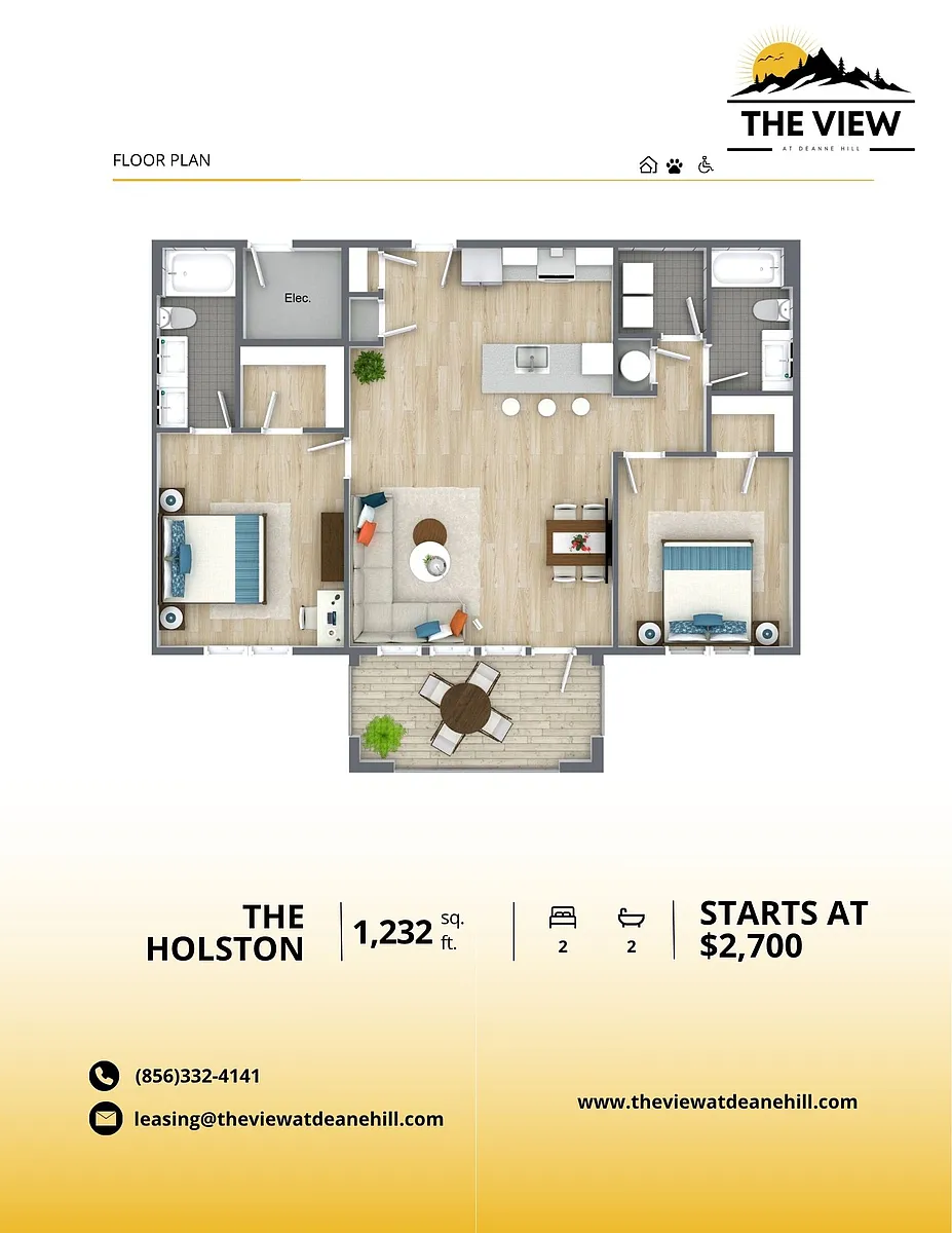 Floor plan The Holston