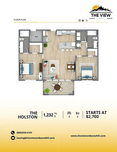 Floor plan The Holston