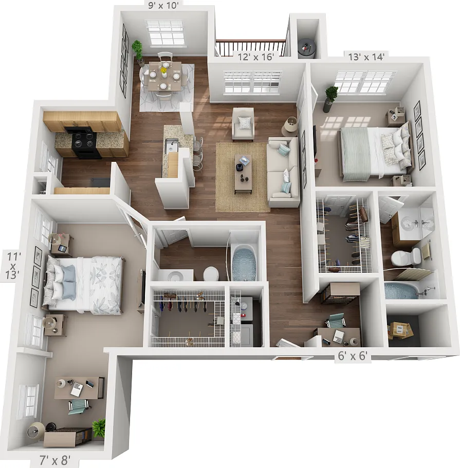 Floor plan B3