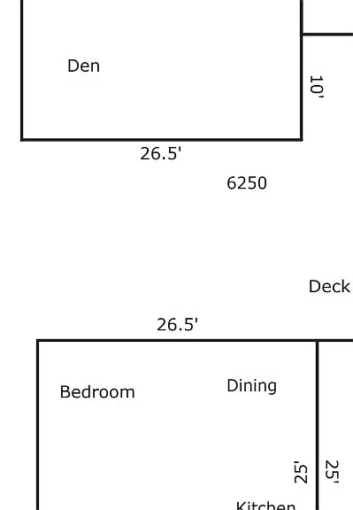 Basement walkout connected to first floor via exterior stairs.