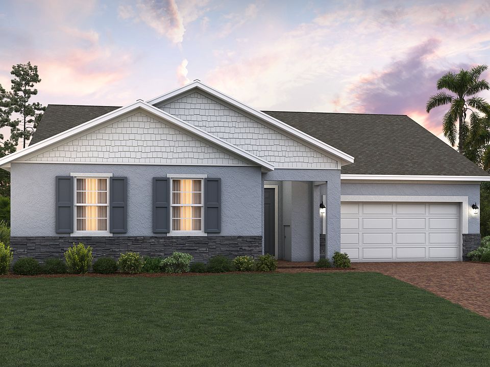 Bradlee elevation 3 shown with optional stone