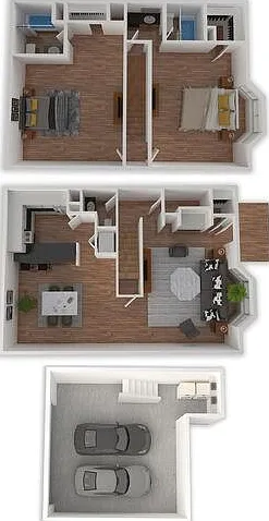 2 bed, 2.5 bath, 1427 sqft, $1,495 — Photo 2