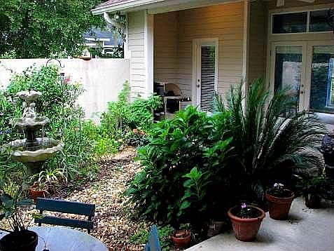 Private walled courtyard that opens from all the living areas