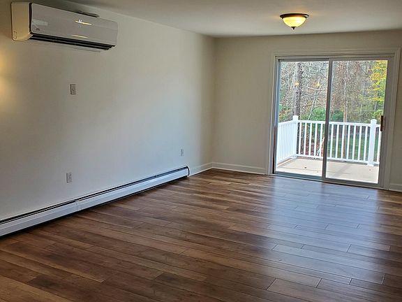 Living room with access to deck