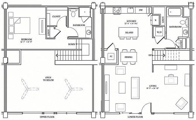 Floor plan LIVE/WORK LOFT 7
