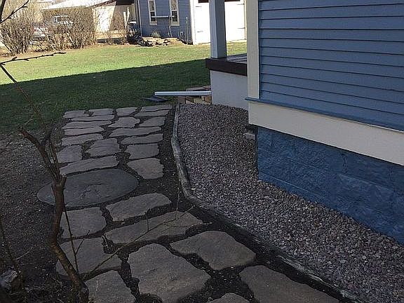 North side pavers