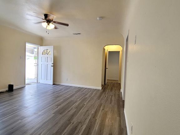 entrance way and living room