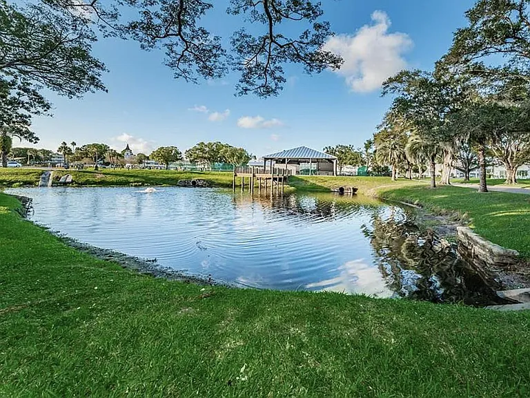 Beautiful lake within short walk distance.