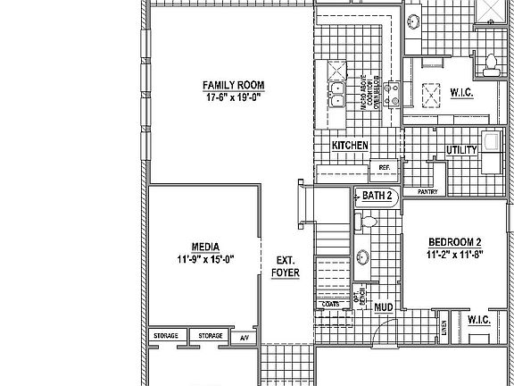 Plan 1542 1st Floor