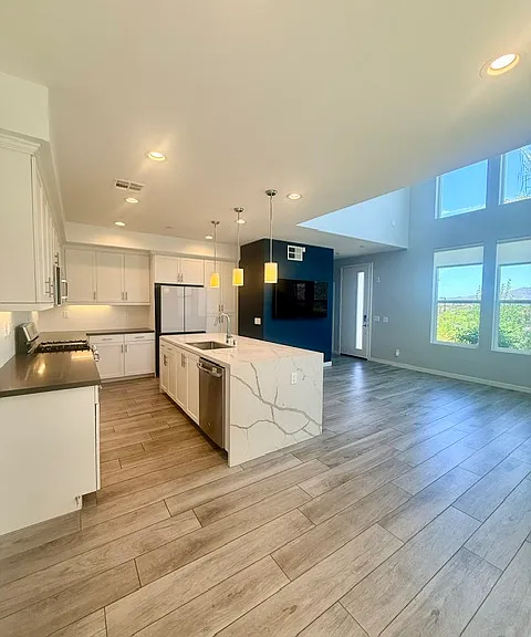 Kitchen and living room