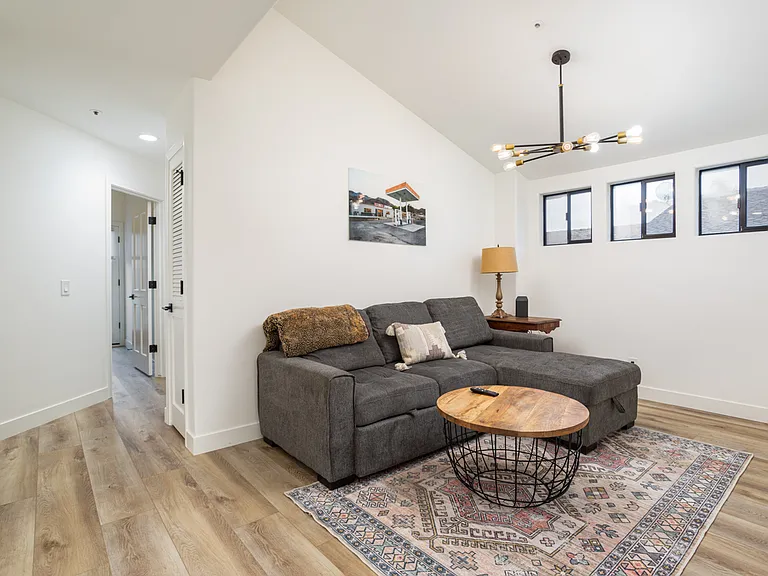 Pull out sofa in loft
