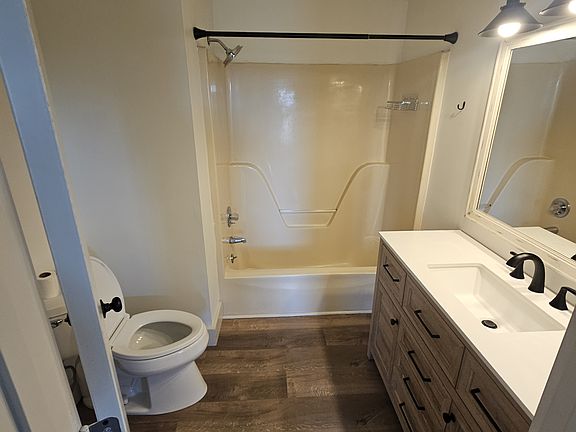 Hall Bathroom with full size tub.