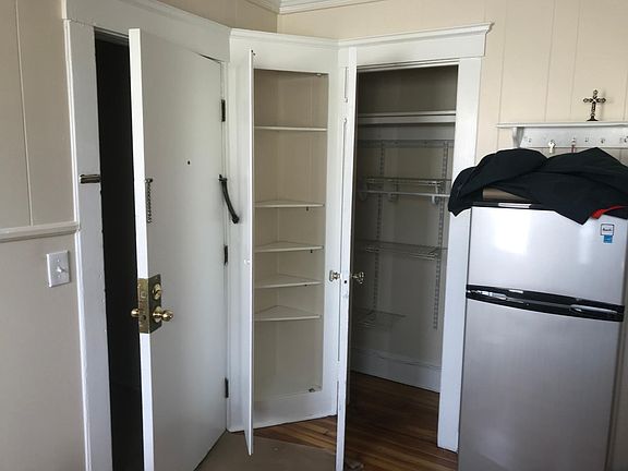 pantry and closet in kitchen.