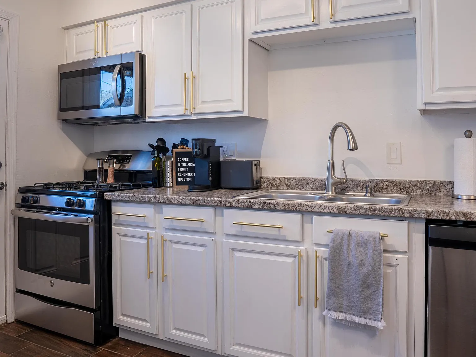 Fully stocked kitchen