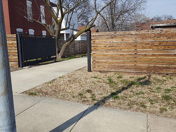 go through gate into driveway