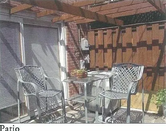 Fenced Patio w. exit to parking spaces