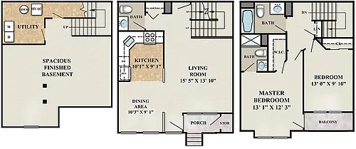 Floor plan The Dublin (w/finished basement)