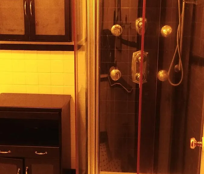 Master shower