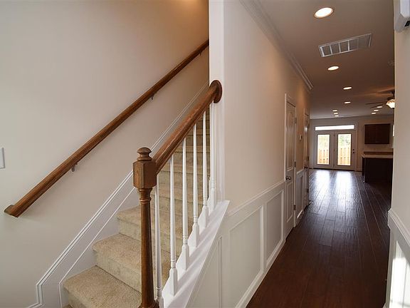 entrance with wainscoting