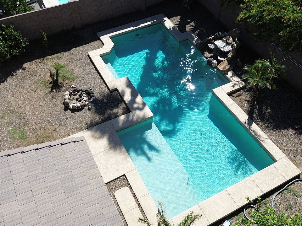 Oversized Pool with Waterfall